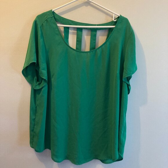 🦋 3/$25 Torrid Bright Green Top - Picture 1 of 5